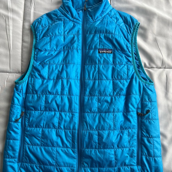 Patagonia Puffer Ultralight Quilted Vibrant Blue Size Small - Picture 2 of 7
